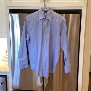 Banana Republic Men's Light Blue Dress Shirt - Point Collar